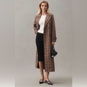 Avec Les Filles Belted Plaid Trench Coat
Anthropologie
In: Brown/Orange Plaid